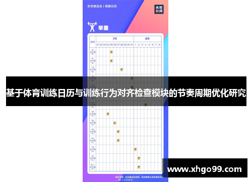 基于体育训练日历与训练行为对齐检查模块的节奏周期优化研究